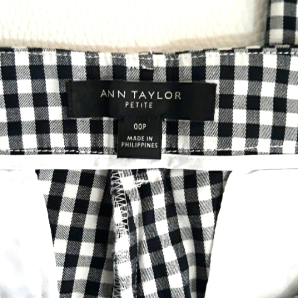 Ann Taylor Petite Plaid Pants 00 - Picture 8 of 12
